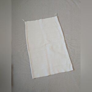 BCBGMaxAzria Cream Bandage Skirt